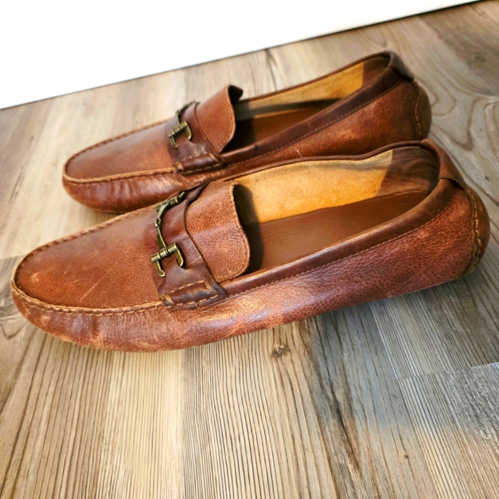 Cole Haan Men Somerset Link Bit Horsebit Loafer Woodbury Style size 13 -brown